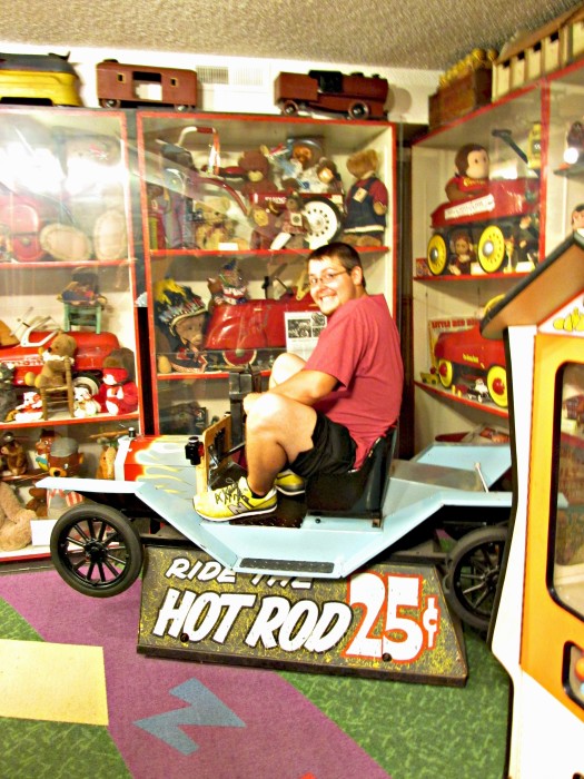 Old Ride on toys at the Toy Museum