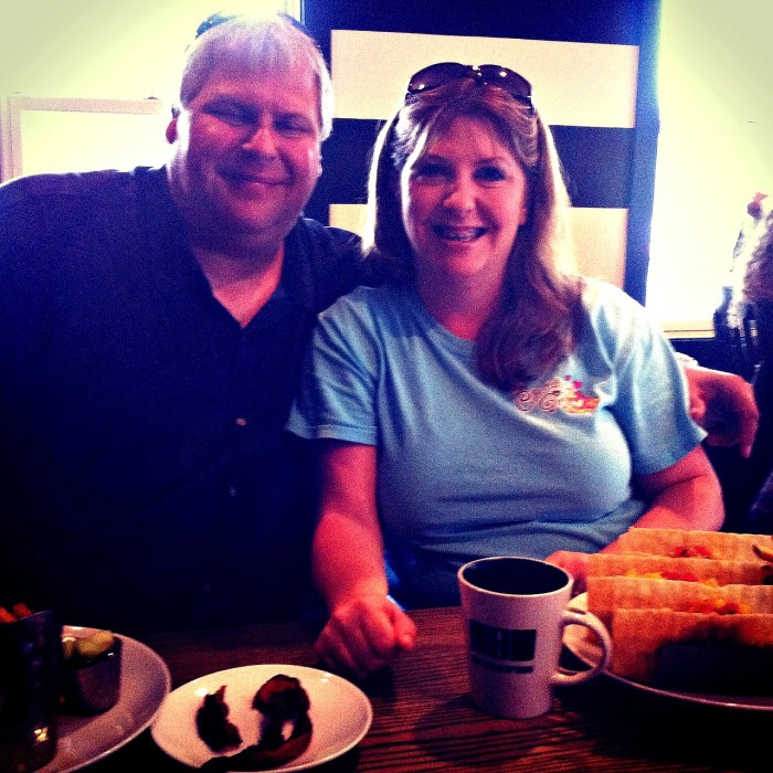 Our romantic breakfast at Brick and Spoon in Orange Beach