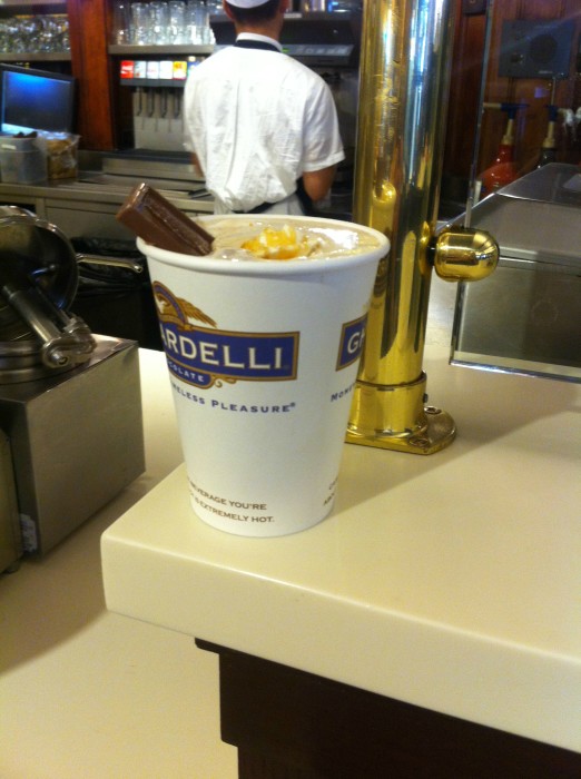 Salted Caramel Hot Cocoa from Ghirardelli Square